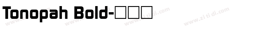 Tonopah Bold字体转换